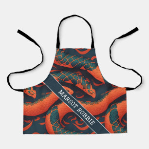Snake Rainbow Colorful Personalized Pattern Apron