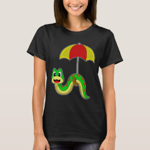 Snake Raining Umbrella T-Shirt