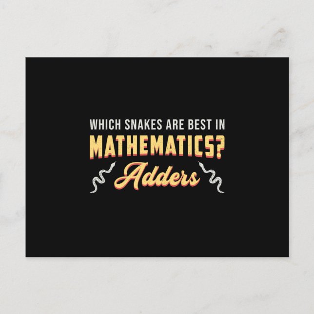 Snake Reptile Animal Cobra Snakers Pet Funny Gift Postcard (Front)