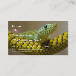 Snake Reptile Business Card