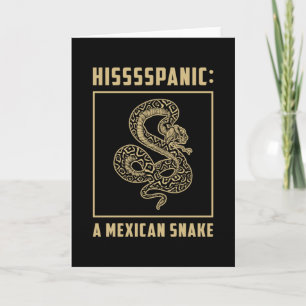 Snake Reptile Cobra Animal Pet Snakers Funny Gift Card