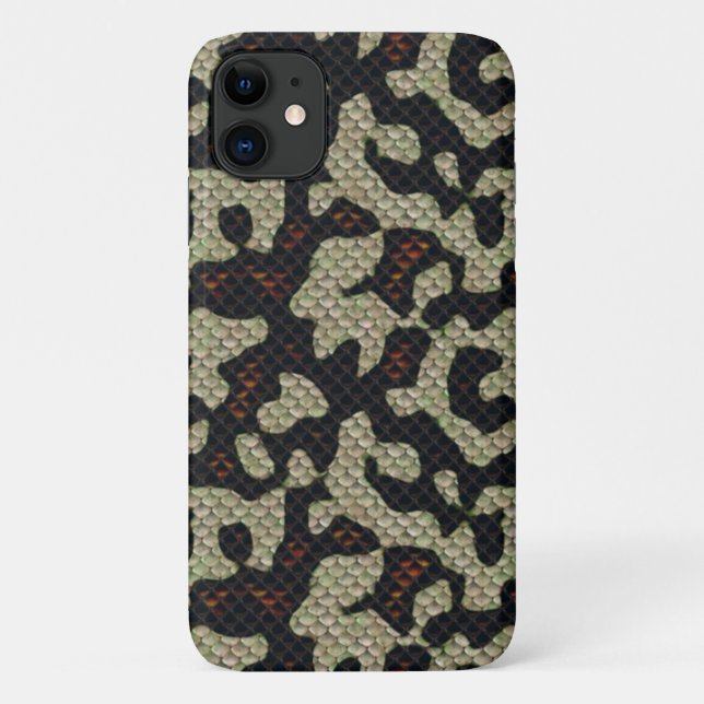 Snake Reptile Like Digital Texture Print Case-Mate iPhone Case (Back)