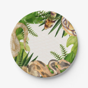 Snake/Reptile Plates for Kids Birthday Party