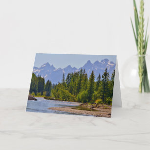 Snake River and Teton Range Holiday Card