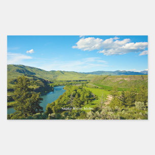 Snake River, Central Idaho, Rectangular Sticker