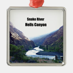 Snake RIver, Hells Canyon Metal Tree Decoration