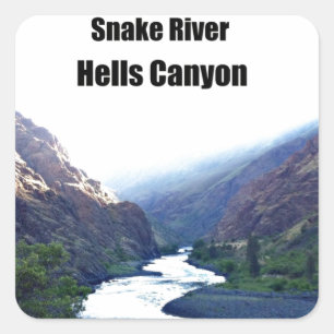 Snake RIver, Hells Canyon Square Sticker