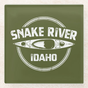 Snake River Idaho Glass Coaster