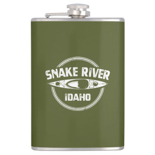 Snake River Idaho Hip Flask