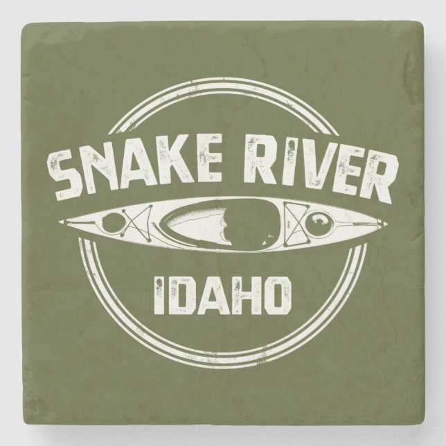 Snake River Idaho Stone Coaster (Front)