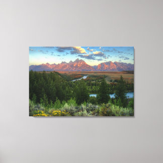 Snake River Overlook at Sunrise Canvas Print
