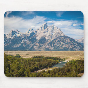 Snake River Overlook Grand Teton National Park Mouse Mat