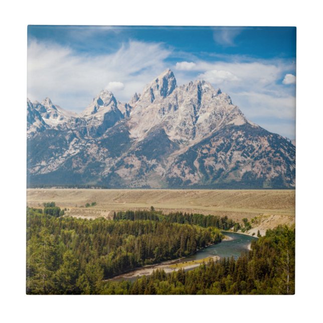 Snake River Overlook | Grand Teton National Park Tile (Front)