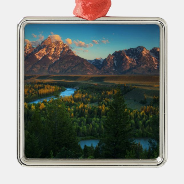 Snake River Overlook Metal Tree Decoration (Front)