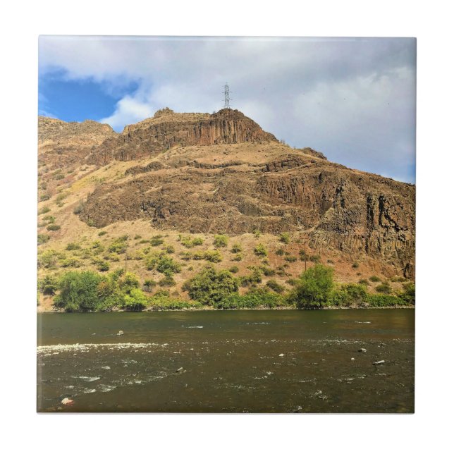 Snake River, Oxbow, Idaho Tile (Front)
