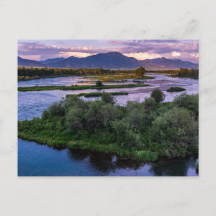 Snake River Sunset - Swan Valley - Idaho Postcard