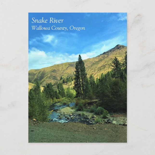 Snake River, Wallowa County, OR Postcard (Front)