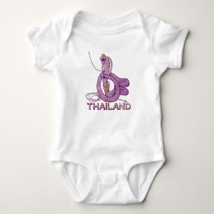 Snake Rock climbing Thailand Baby Bodysuit