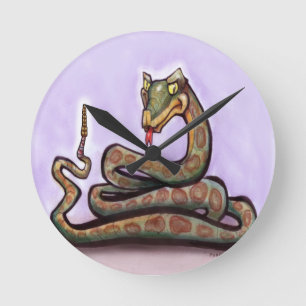Snake Round Clock