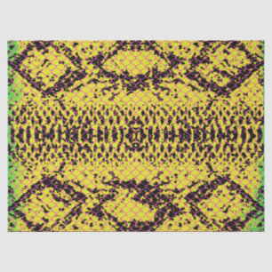 Snake Scales Effect with Pink Lines Decoupage  Tissue Paper