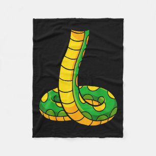 Snake Shirt Adult Men Women Kids Green Body Snake Fleece Blanket