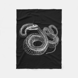 Snake Skeleton Shirt Funny Cool Halloween Kids Fleece Blanket