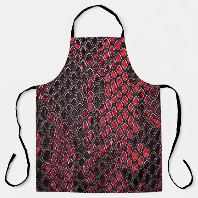 Snake skin: abstract background. apron (Front)