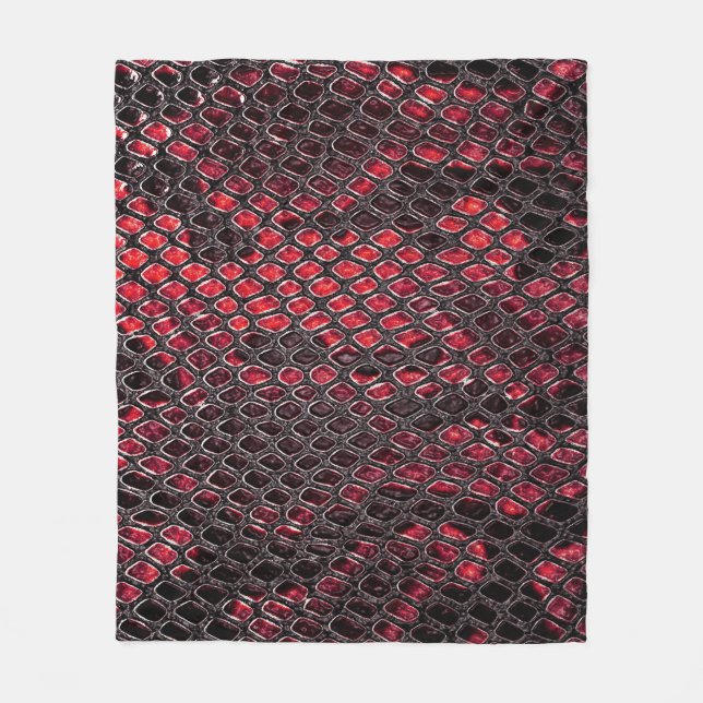 Snake skin: abstract background. fleece blanket (Front)