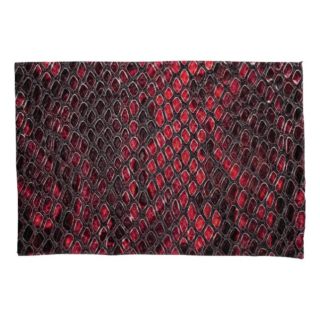 Snake skin: abstract background. pillowcase (Front)