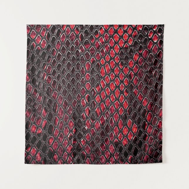 Snake skin: abstract background. tapestry (Front)