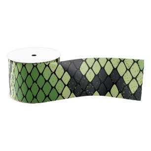 Snake skin, animal pattern, desert pattern grosgrain ribbon