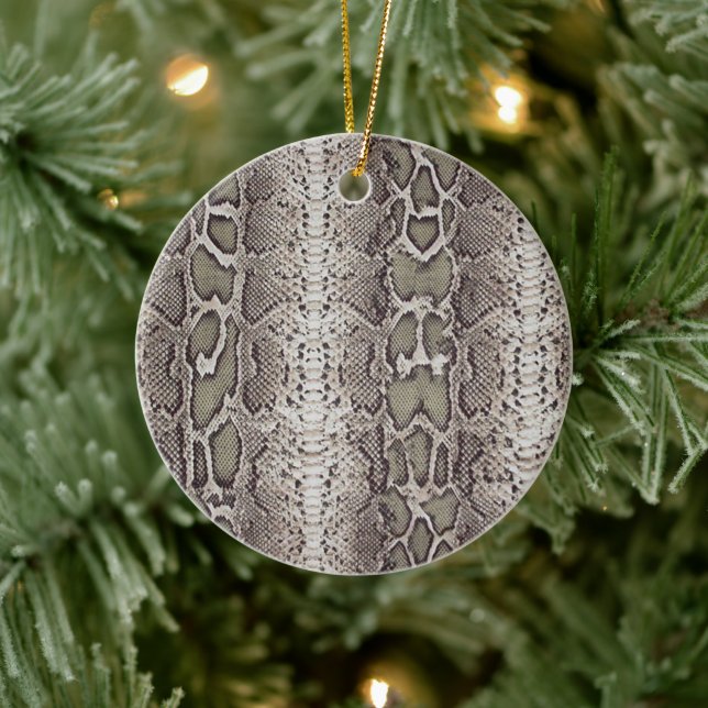 Snake Skin Animal Print Ceramic Tree Decoration (Tree)