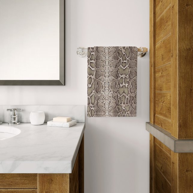 Snake Skin Animal Print Hand Towel (Creator Uploaded)