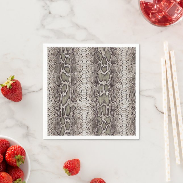 Snake Skin Animal Print Napkin (Insitu)