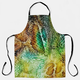 Snake skin background apron