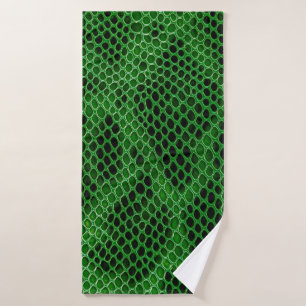 Snake skin background bath towel