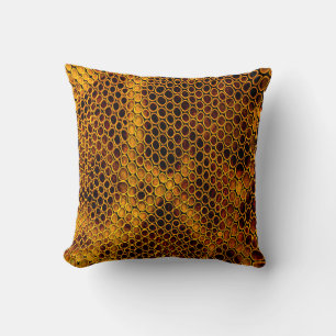 Snake skin background cushion