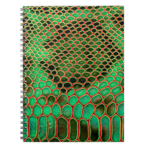 Snake skin background notebook
