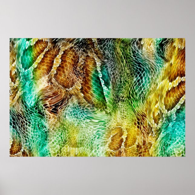 Snake skin background poster (Front)