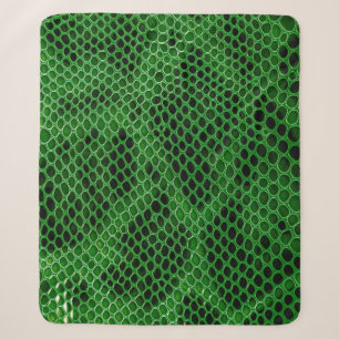 Snake skin background sherpa blanket