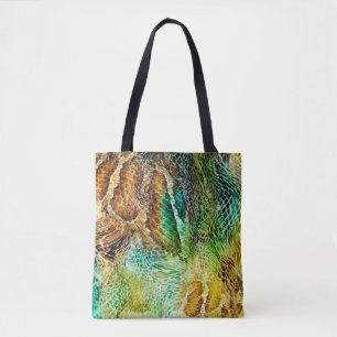 Snake skin background tote bag