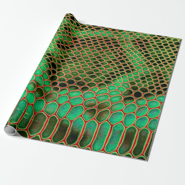 Snake skin background wrapping paper (Unrolled)