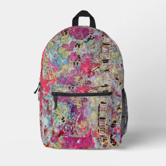 Snake Skin Backpack Bold Vibrant Colourful