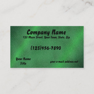 Snake Skin Green Business Card