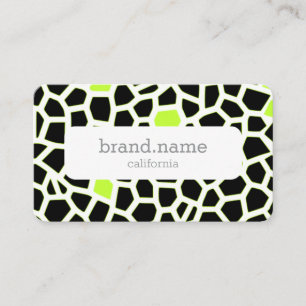 Snake Skin Grey Green Mosaic Pattern Modern Design Business Card