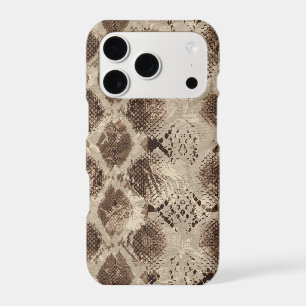Snake Skin iPhone Case Neutral Brown Python Prin