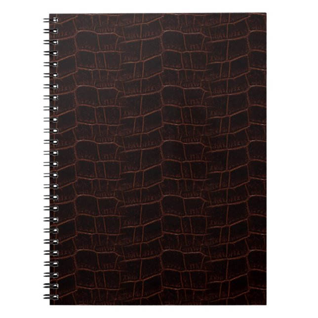 Snake Skin Leather Notebook 4b - (Front)