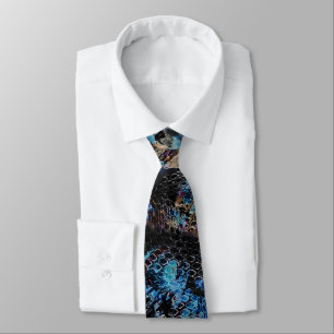 Snake skin neck tie