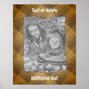 Snake Skin Pattern Frame Create Your Own Photo Poster