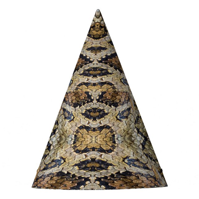 Snake Skin Pattern Texture Party Hat (Front)